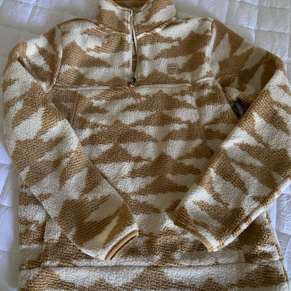 Womens Billabong fleece quarter zip
